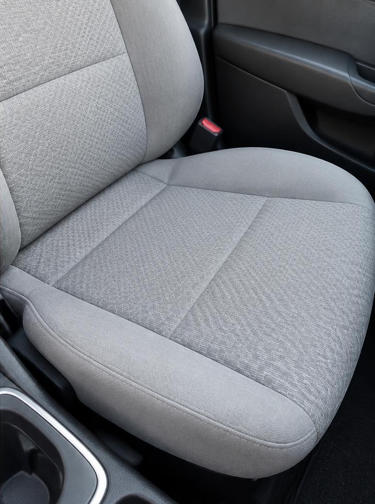 Illustrative car seat after cleaning